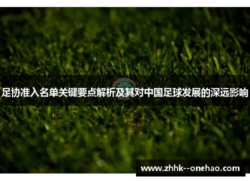 足协准入名单关键要点解析及其对中国足球发展的深远影响 足协准入名单关键要点解析及其对中国足球发展的深远影响